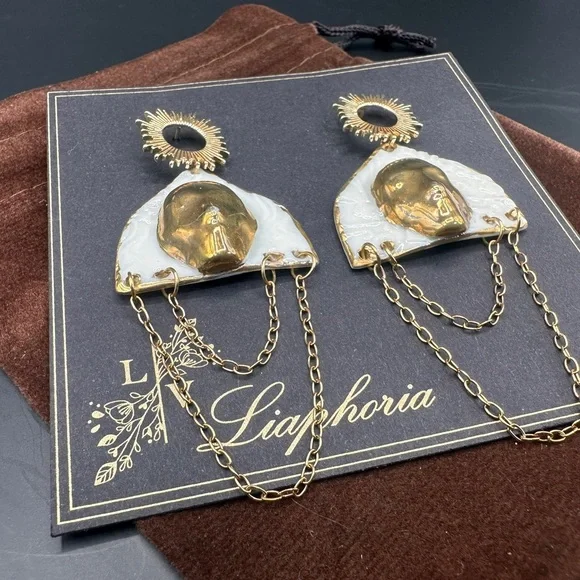 Handmade Luxury Ceramic Earrings – Unique, Lightweight, and Artistic Jewelry - Picture 7 of 11
